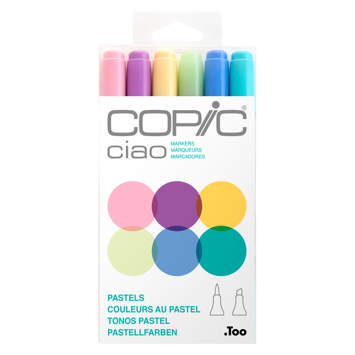 Ciao 6er-Pack Pastels in der Gruppe Stifte / Künstlerstifte / Marker bei Pen Store (103867)