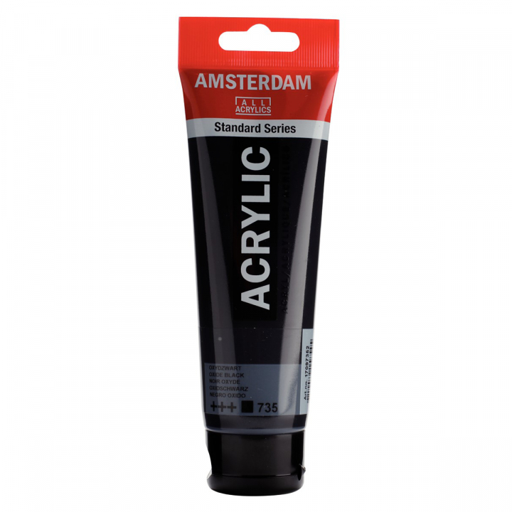 Acrylic 120 ml 735 Oxide Black in der Gruppe Künstlerbedarf / Künstlerfarben / Acrylfarbe bei Pen Store (103942)