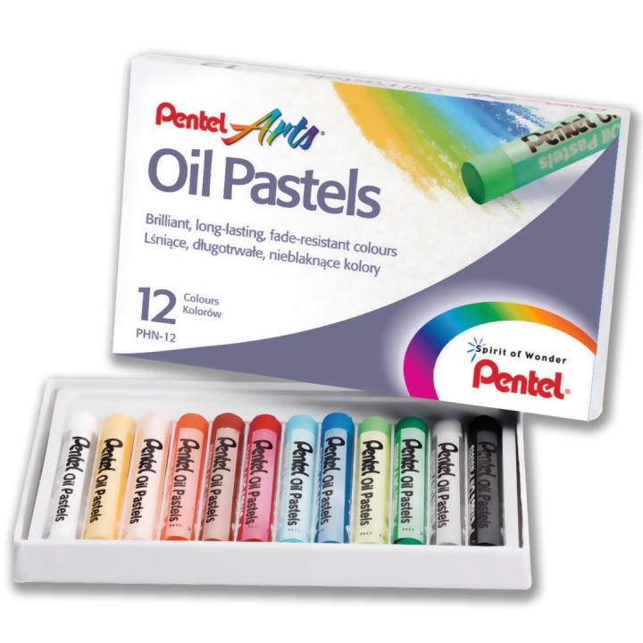 Ölpastel 12er-Set in der Gruppe Künstlerbedarf / Buntstifte und Bleistifte / Ölpastellkreide bei Pen Store (104641)