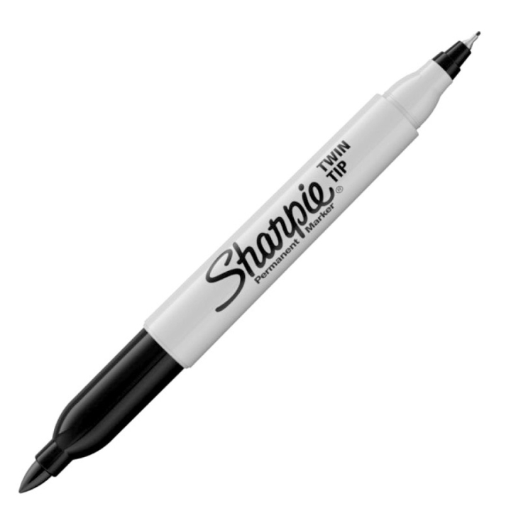 Twin-tip Marker Black in der Gruppe Stifte / Künstlerstifte / Filzstifte bei Pen Store (104782)