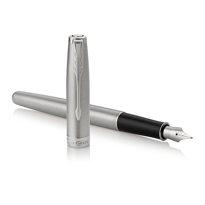 Sonnet Steel/Chrome Füllfederhalter Fine in der Gruppe Stifte / Fine Writing / Füllfederhalter bei Pen Store (104817)