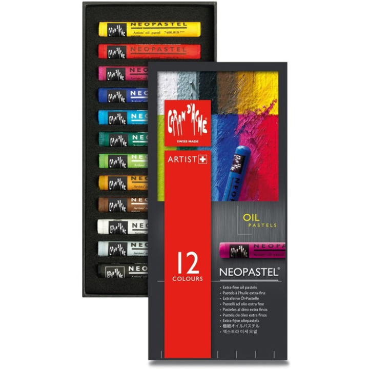 Neopastel 12er-Set in der Gruppe Künstlerbedarf / Buntstifte und Bleistifte / Pastellkreiden bei Pen Store (104926)