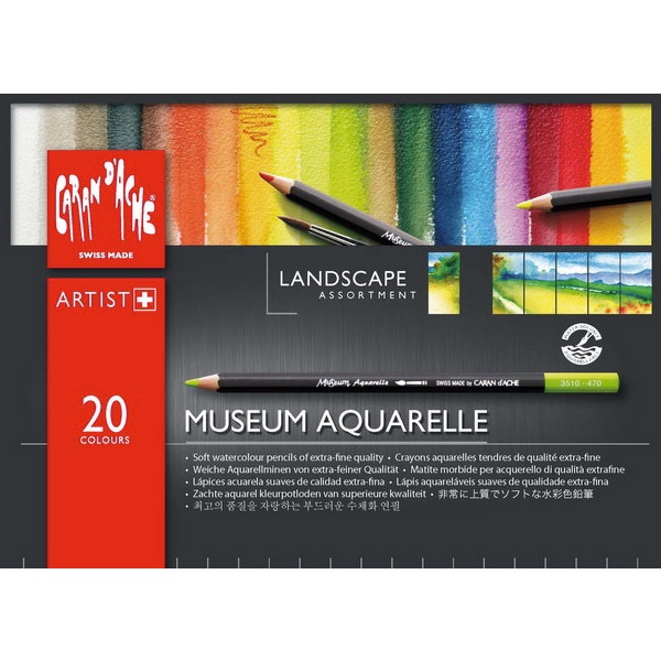 Museum Aquarelle Landschaft 20er-Set in der Gruppe Stifte / Künstlerstifte / Aquarellstifte bei Pen Store (104934)