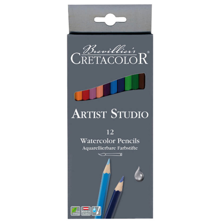 Artist Studio Aquarellstifte 12er-Pack in der Gruppe Stifte / Künstlerstifte / Aquarellstifte bei Pen Store (105028)