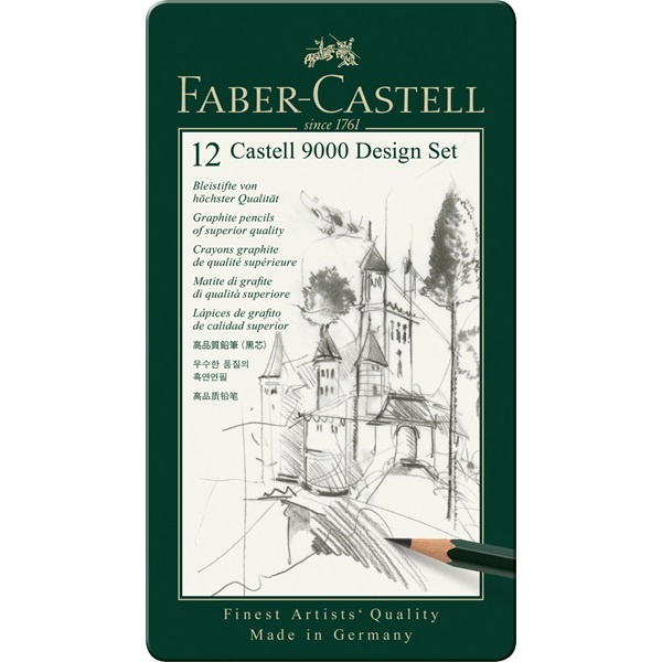 Bleistift Castell 9000 Design Set in der Gruppe Stifte / Schreiben / Bleistifte bei Pen Store (105056)