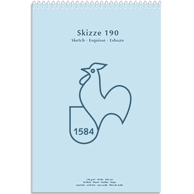 Skizzenblock Spirale 190 g A3 in der Gruppe Papier & Blöcke / Künstlerblöcke / Zeichen- und Skizzenblöcke bei Pen Store (105160)