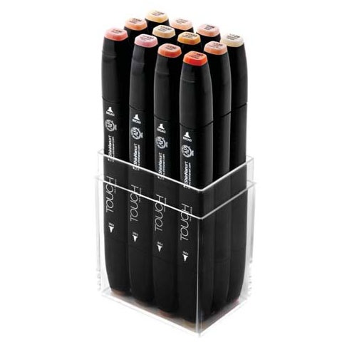Twin Brush Marker 12er-Set Skin in der Gruppe Stifte / Künstlerstifte / Marker bei Pen Store (105527)