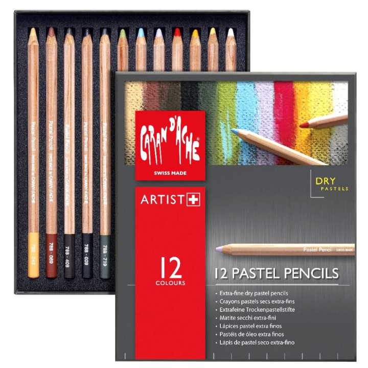 Pastellstifte 12er-Set in der Gruppe Stifte / Künstlerstifte / Pastellstifte bei Pen Store (105980)