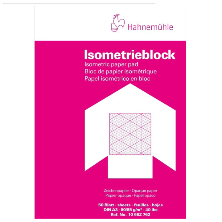 Millimeterblock Isometric A4 in der Gruppe Papier & Blöcke / Künstlerblöcke / Transparent- und Millimeterpapier bei Pen Store (106221)