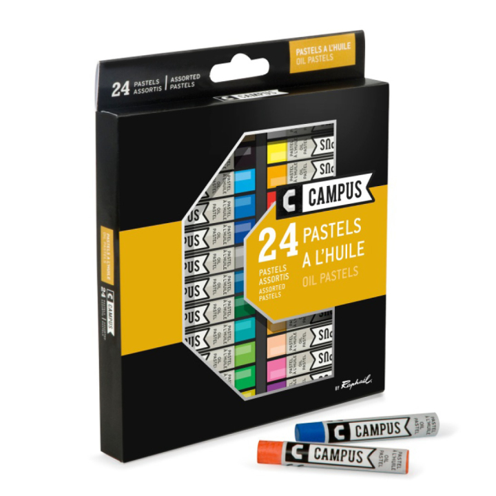 Campus Ölpastellkreide 24er-Set in der Gruppe Künstlerbedarf / Buntstifte und Bleistifte / Pastellkreiden bei Pen Store (106246)