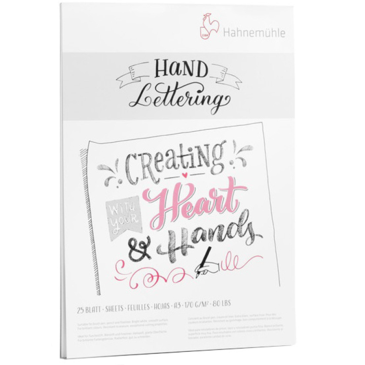 Hand Lettering Papier A4 in der Gruppe Papier & Blöcke / Künstlerblöcke / Zeichen- und Skizzenblöcke bei Pen Store (106274)