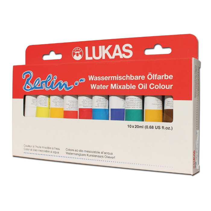 Berlin Ölfarbe (wasservermalbar) Selection 20 ml 10er-Set in der Gruppe Künstlerbedarf / Künstlerfarben / Ölfarbe bei Pen Store (107248)