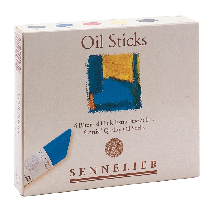 Ölmalkreide Starterset 6er-Pack in der Gruppe Künstlerbedarf / Buntstifte und Bleistifte / Ölpastellkreide bei Pen Store (107250)