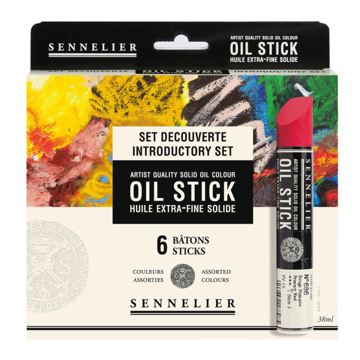 Ölkreiden Einführungs 6er-Set in der Gruppe Künstlerbedarf / Buntstifte und Bleistifte / Pastellkreiden bei Pen Store (107250)