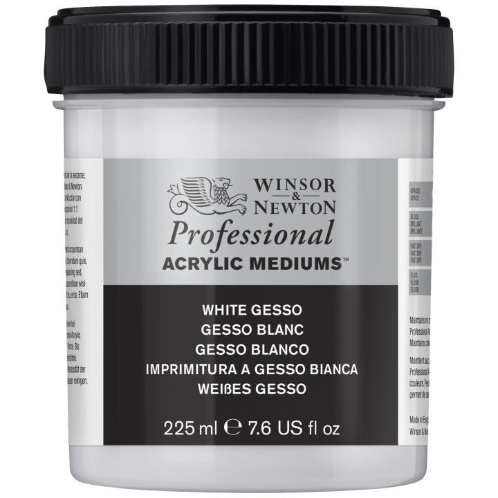 Professional AA White Gesso 225 ml in der Gruppe Künstlerbedarf / Malmittel und Firnisse / Gesso und Grundierung bei Pen Store (107495)