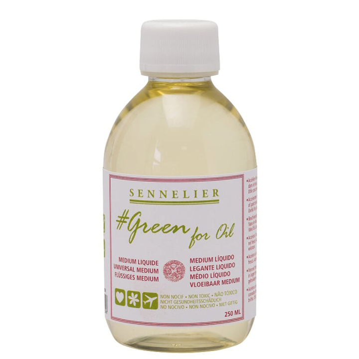 Green For Oil Liquid Medium 250 ml in der Gruppe Künstlerbedarf / Malmittel und Firnisse / Öl Malmittel bei Pen Store (107500)