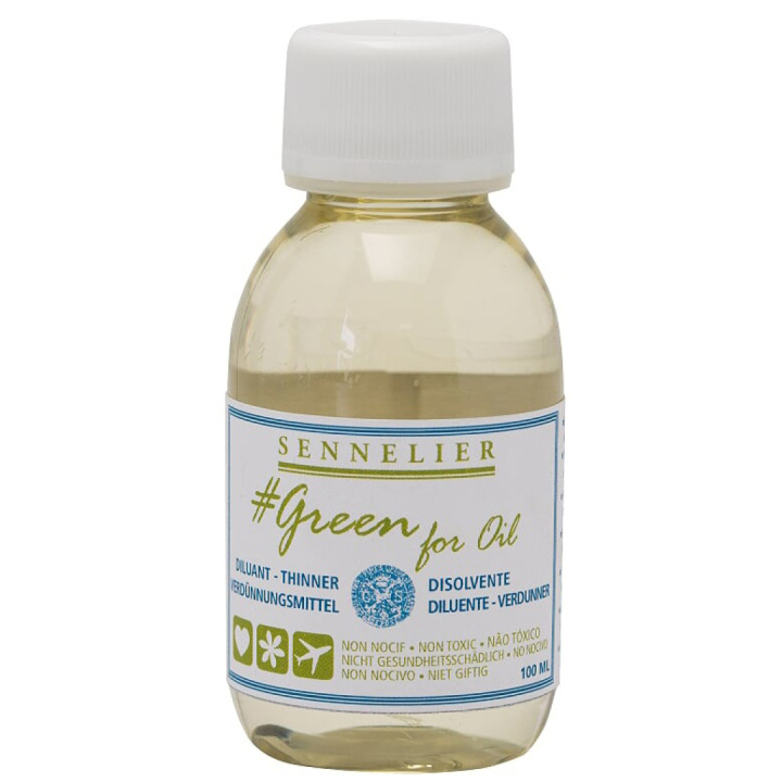 Green For Oil Thinner 100 ml in der Gruppe Künstlerbedarf / Malmittel und Firnisse / Öl Malmittel bei Pen Store (107518)