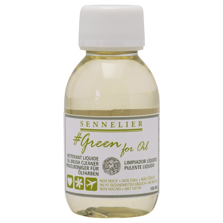 Green For Oil Brush Cleaner 100 ml in der Gruppe Künstlerbedarf / Malmittel und Firnisse / Öl Malmittel bei Pen Store (107520)