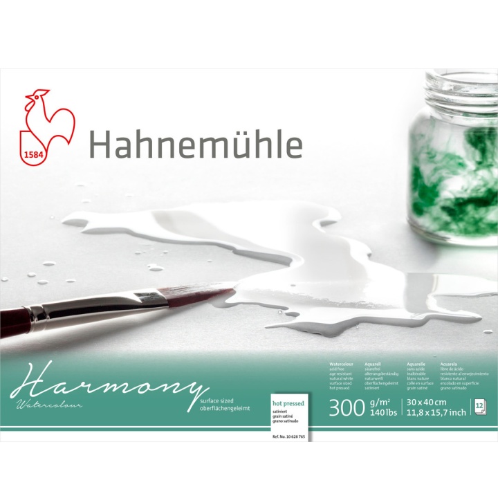 Aquarellpapier Harmony 300g HP 30×40cm in der Gruppe Papier & Blöcke / Künstlerblöcke / Aquarellpapier bei Pen Store (108751)