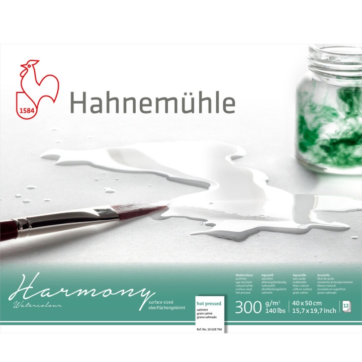 Aquarellpapier Harmony HP 300g 40×50cm in der Gruppe Papier & Blöcke / Künstlerblöcke / Aquarellpapier bei Pen Store (108752)