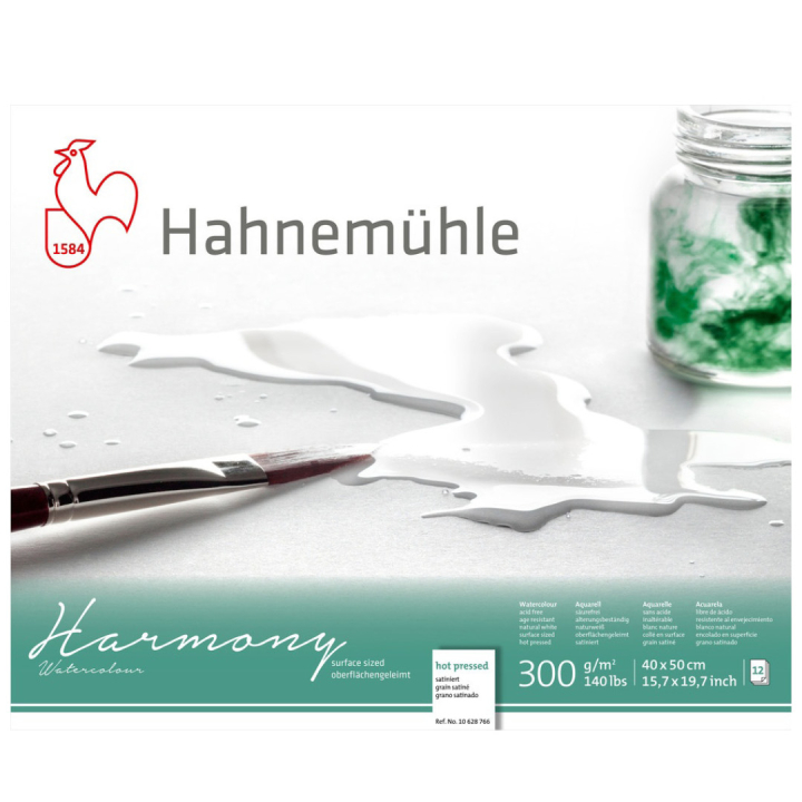 Aquarellpapier Harmony HP 300g 40×50cm in der Gruppe Papier & Blöcke / Künstlerblöcke / Aquarellpapier bei Pen Store (108752)