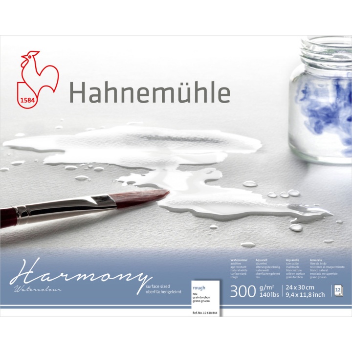 Aquarellpapier Harmony Rough 300g 24x30cm in der Gruppe Papier & Blöcke / Künstlerblöcke / Aquarellpapier bei Pen Store (108753)