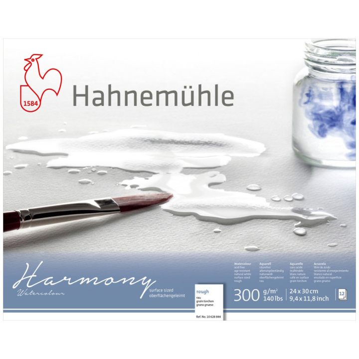 Aquarellpapier Harmony Rough 300g 24x30cm in der Gruppe Papier & Blöcke / Künstlerblöcke / Aquarellpapier bei Pen Store (108753)