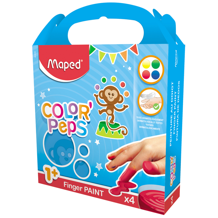 Color'Peps Fingerfarben 4er-Set (ab 1 Jahr) in der Gruppe Kids / Basteln für Kinder / Fingerfarben bei Pen Store (108764)