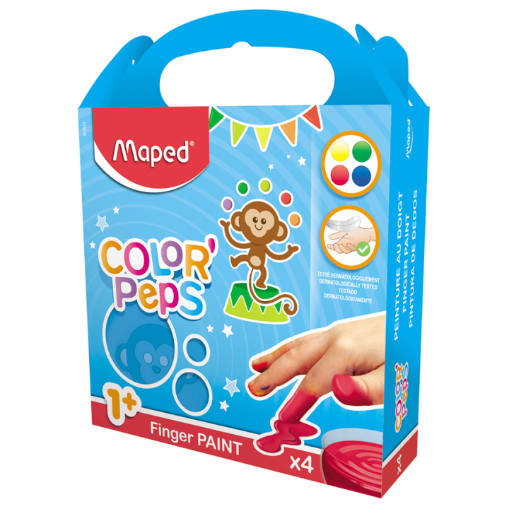 Color'Peps Fingerfarben 4er-Set (ab 1 Jahr) in der Gruppe Kids / Basteln für Kinder / Malfarbe für Kinder / Fingerfarben bei Pen Store (108764)