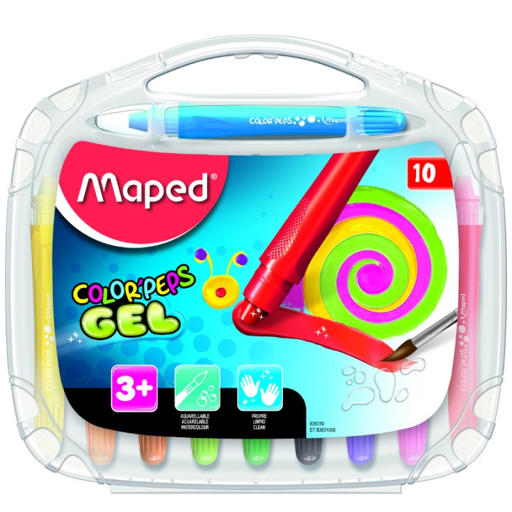 Color'Peps Gelmalstifte 10er-Set (ab 3 Jahren) in der Gruppe Kids / Stifte für Kinder / Kreidestiften für Kinder bei Pen Store (108769)