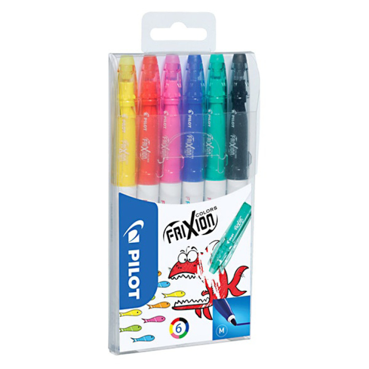 FriXion Colors 6er-Set radierbare Filzstifte (ab 3 Jahren) in der Gruppe Stifte / Künstlerstifte / Filzstifte bei Pen Store (109336)