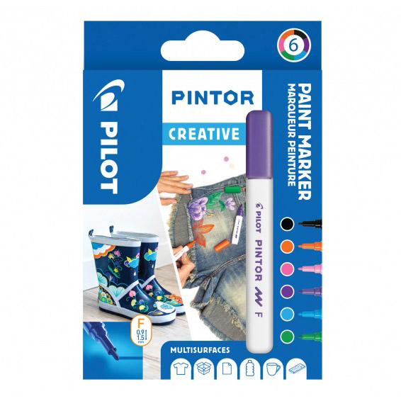 Pintor Fine 6er Etui Creative in der Gruppe Stifte / Künstlerstifte / Marker bei Pen Store (109492)