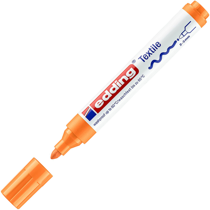 4500 Textil Marker 066 Neon Orange in der Gruppe Basteln & Hobby / Farben / Textilmarker bei Pen Store (110337)