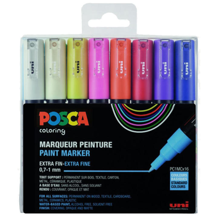 Posca PC-1MC 16er-Set in der Gruppe Stifte / Künstlerstifte / Marker bei Pen Store (110423)