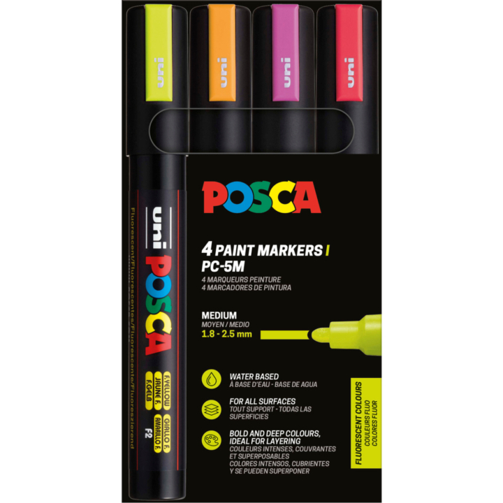 PC-5M Neon 4er-Set in der Gruppe Stifte / Künstlerstifte / Marker bei Pen Store (110434)