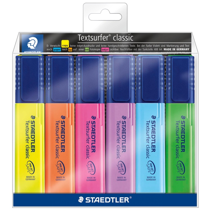 6er-Pack Textsurfer Classic Textmarker in der Gruppe Stifte / Etikettierung und Büro / Textmarker bei Pen Store (110761)