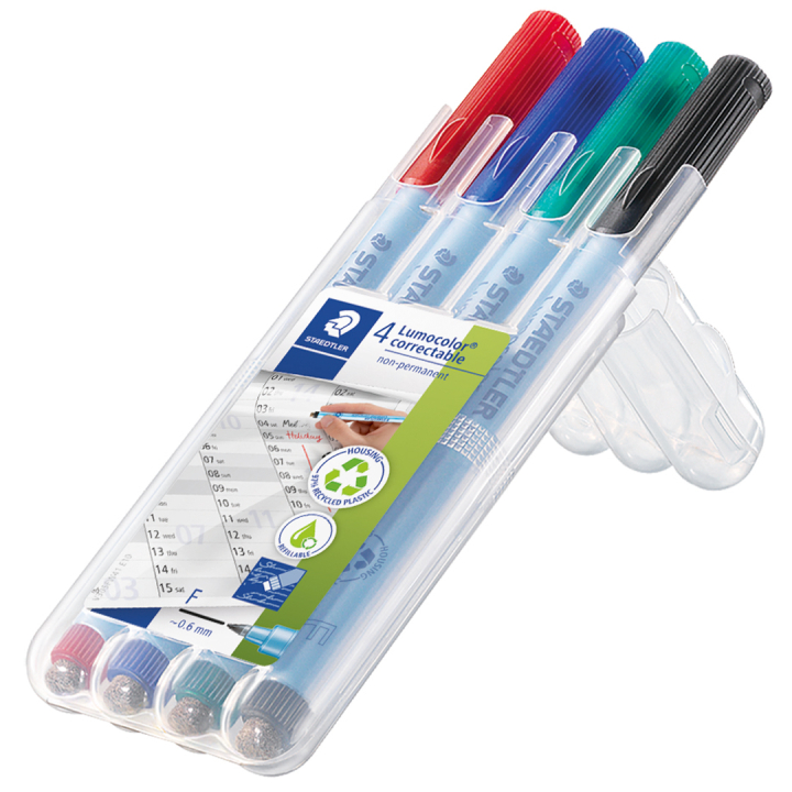 4er-Pack Lumocolor Correctable in der Gruppe Stifte / Etikettierung und Büro / Markierstifte bei Pen Store (110980_r)