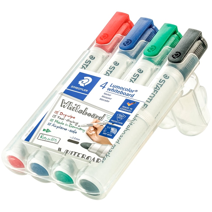 4er-Pack Lumocolor Whiteboard Round in der Gruppe Stifte / Etikettierung und Büro / Markierstifte bei Pen Store (110992)