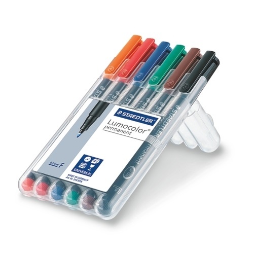 6er-Pack Lumocolor Permanent Fine in der Gruppe Stifte / Etikettierung und Büro / Markierstifte bei Pen Store (110994)