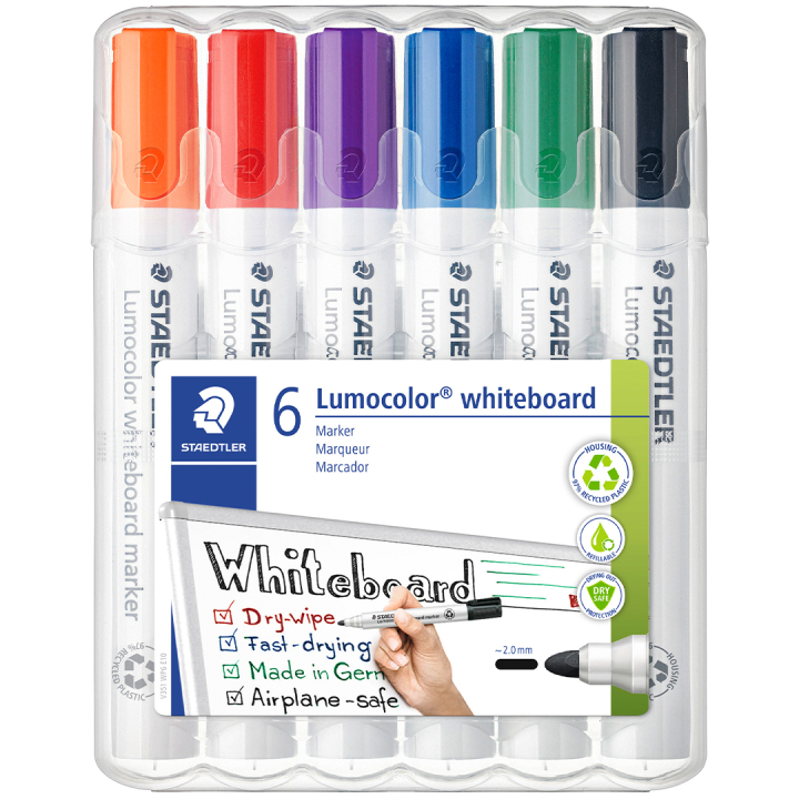 Lumocolor Whiteboard marker 6-pack 2 mm in der Gruppe Stifte / Etikettierung und Büro / Whiteboard Marker bei Pen Store (111000)