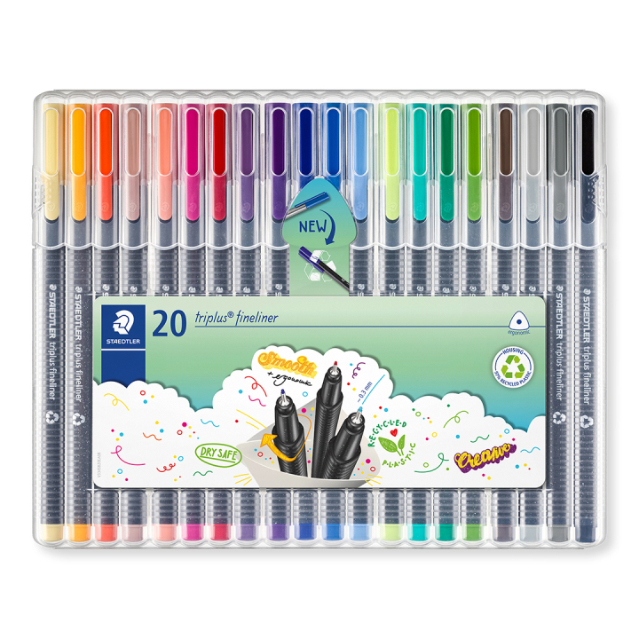 Triplus Fineliner, 20er-Pack in der Gruppe Stifte / Künstlerstifte / Filzstifte bei Pen Store (111087)