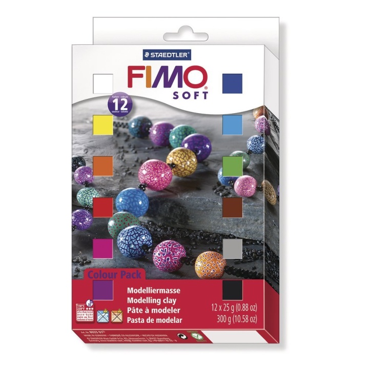 FIMO Soft 12er-Set in der Gruppe Basteln & Hobby / Basteln / Modellieren bei Pen Store (111136)