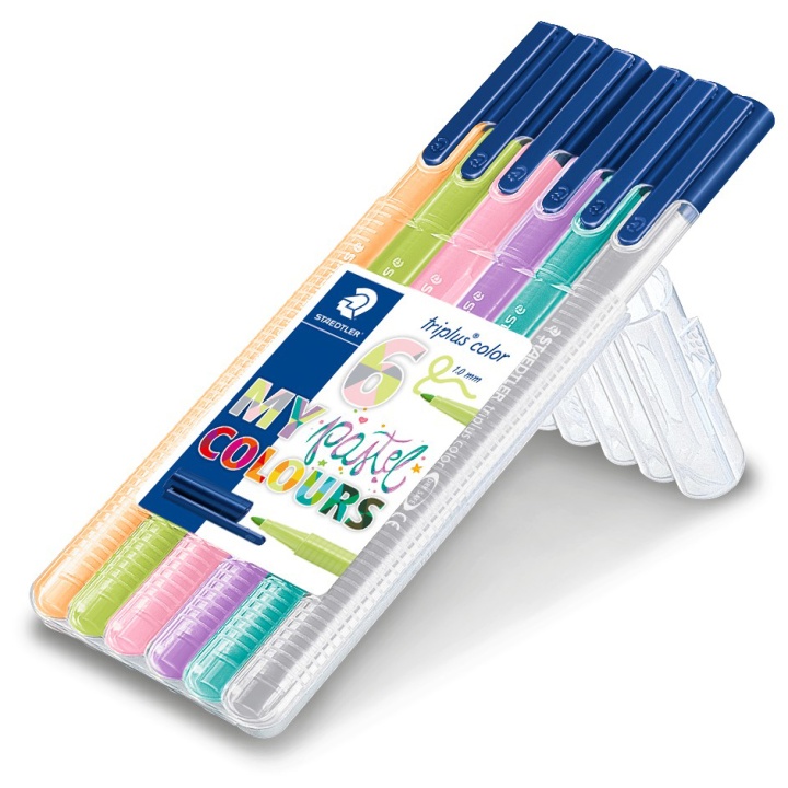 Triplus Color Pastell 6er-Pack in der Gruppe Stifte / Schreiben / Fineliner bei Pen Store (111234)
