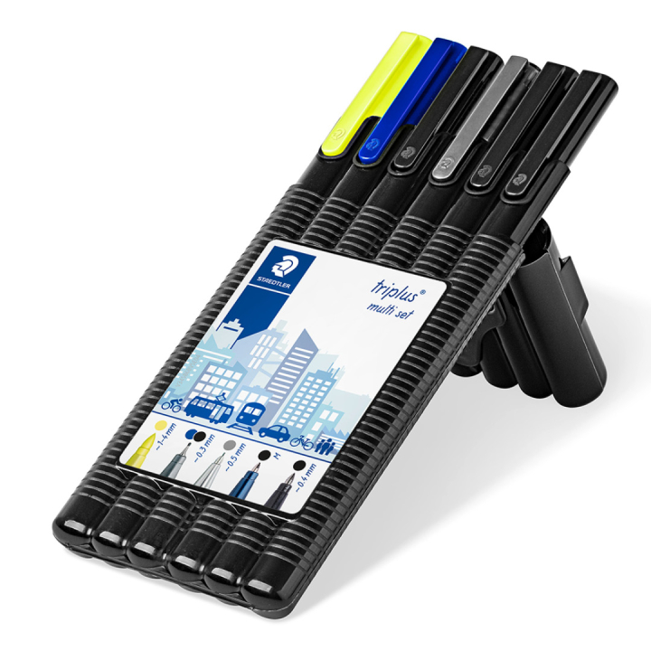Triplus Multi 6er-Set in der Gruppe Stifte / Schreiben / Fineliner bei Pen Store (111239)