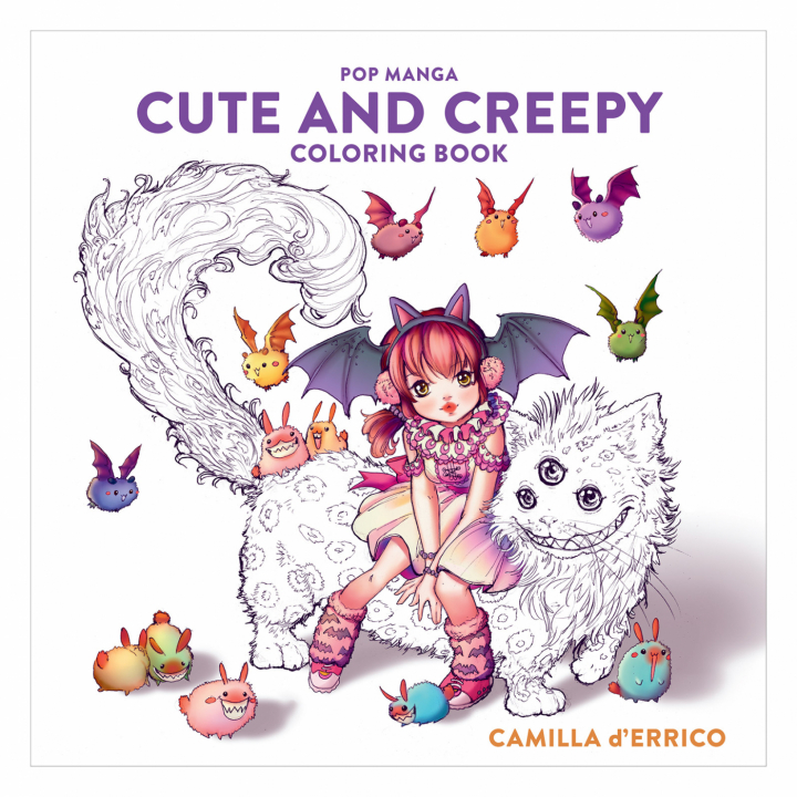 Pop Manga: Cute and Creepy Coloring Book in der Gruppe Basteln & Hobby / Bücher / Malbücher für Erwachsene bei Pen Store (112447)