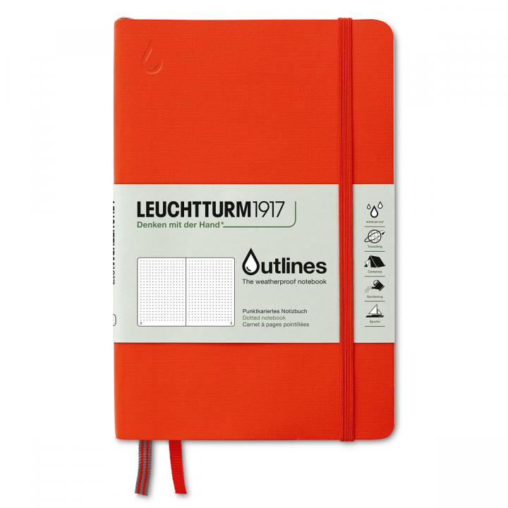 Outline Notebook B6 Signal Orange Dotted in der Gruppe Papier & Blöcke / Schreiben und Notizen / Notizbücher bei Pen Store (125497)