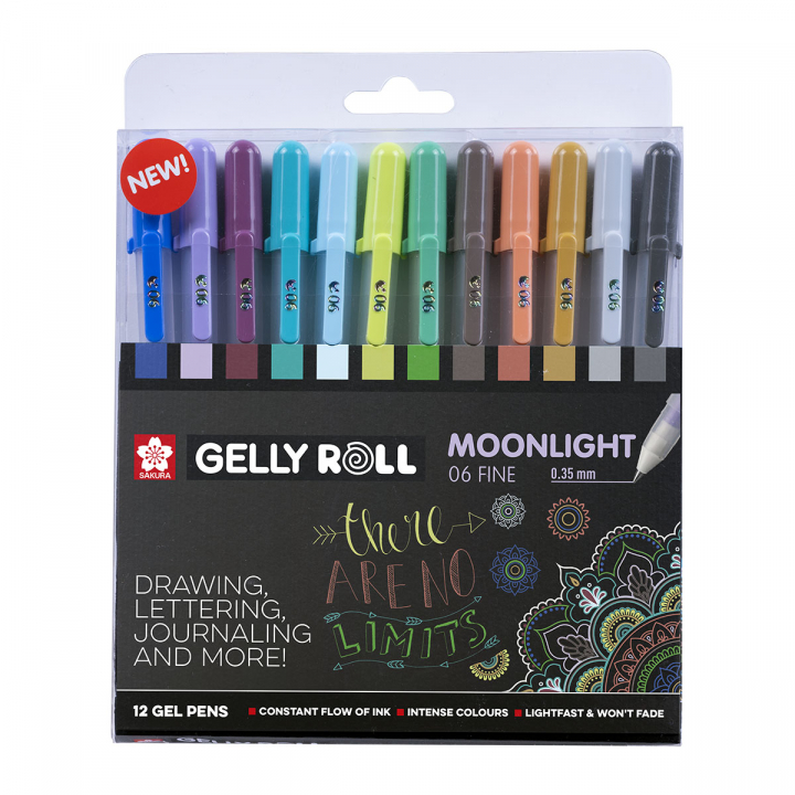 Gelly Roll Moonlight Universe 12er-Pack in der Gruppe Stifte / Schreiben / Gelschreiber bei Pen Store (125604)