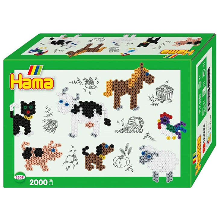 Midi-Perlen-Geschenkbox, Tiere, 2000 Stk. in der Gruppe Basteln & Hobby / Basteln / Perlen & Zubehör bei Pen Store (126129)