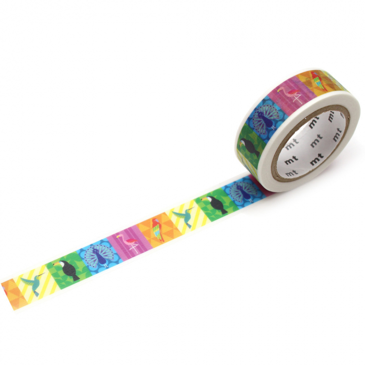Washi-Tape Colorful Bird in der Gruppe Basteln & Hobby / Hobbyzubehör / Washi Tape bei Pen Store (126355)