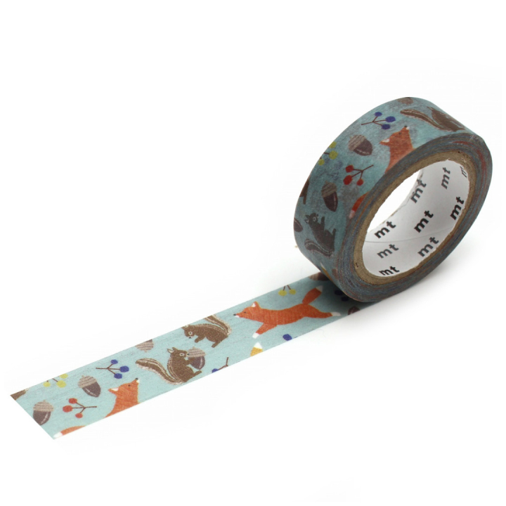 Washi-Tape Fox & Squirrel in der Gruppe Basteln & Hobby / Hobbyzubehör / Washi Tape bei Pen Store (126395)